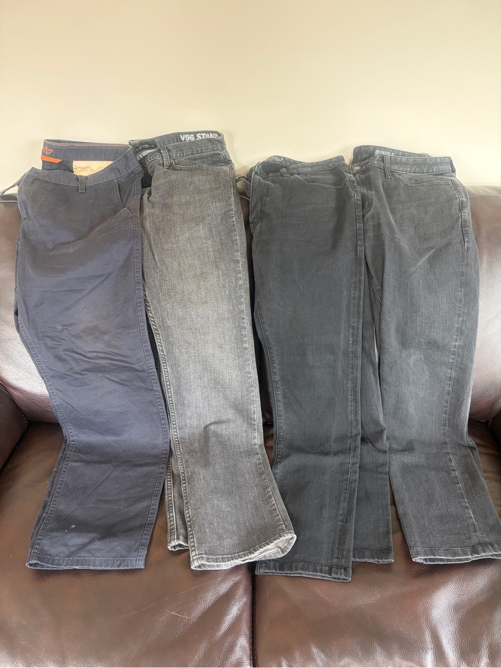 Vans Men's Straight Jeans in Black, Dark Gray and Navy